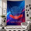 Wall Hanging Tapestry With Custom Name & Text, Bolton Wanderers FC Decorative Tapestry For Bedroom