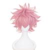 Парик для косплея Boku no Hero Academia Mina Ashido, My Hero Academia, мужские и женские розовые короткие синтетические волосы, костюм для вечеринки, парики для ролевых игр