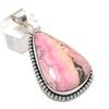 Rhodochrosite Gemstone 925 Sterling Silver Jewelry Pendant 2.29"