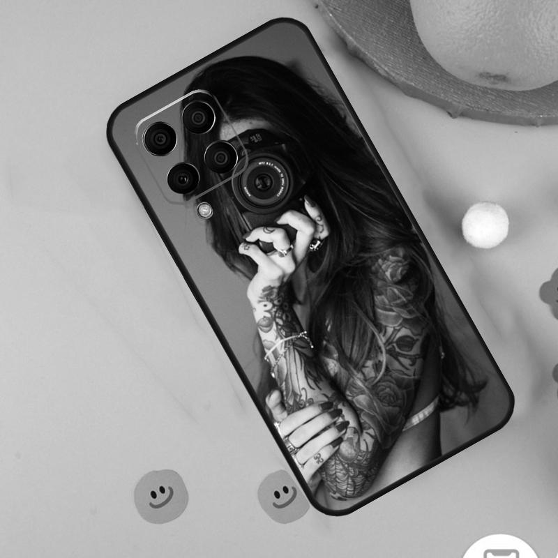 Sexy Sleeve Tattoo Girl For Samsung Galaxy M31s M13 M33 M53 M52 M32 M12 M14 M34 M54 M11 M21 M51 M20 M15 M55 Case