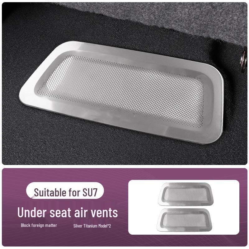 Xiaomi SU7/YU7 Under-Seat Air Vent Dustproof Net & Anti-Clog Cover for Car Interiors
