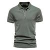 Summer Lapel Sports Men's Cotton POLO Shirt Fashion Casual Men's Solid Color Short-sleeved T-shirt