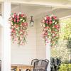 Silk Artificial Hanging Flower Vines for Yard For Front Door Garden Decor Weather Resistant Faux Plant 77x36cm