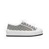 (w) Walk'n'platform Sneaker Black White Micro Houndstooth