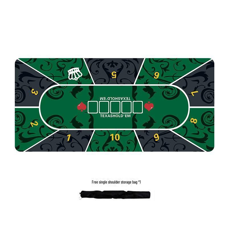 Коврик для покерного стола Texas Hold'em Silent Non-slip - утолщенная ткань для карточек для семейных вечеринок, в стиле TikTok, очень большой