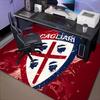 1PC Cagliari Football Club Crest Floor Mat for Living Room, Game Rooms, Office, Bedroom, Office Floor Mat Playful Design, Christmas fan gifts