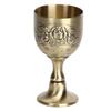Flower Embossed Vintage Wine Cup Metal Chalice Cup Goblets & Chalices Communion Cups  Church Use