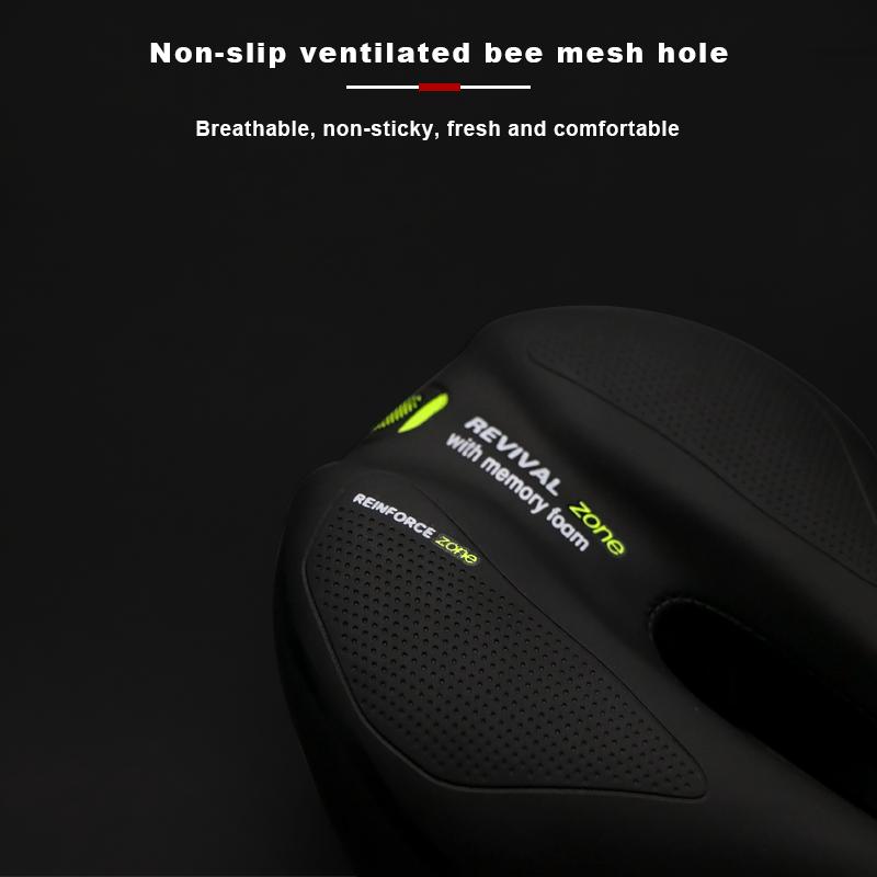 Велосипедное седло амортизирующее дышащее полое дорожное велосипедное сиденье с мягкой памятью губка подушка для спорта на открытом воздухе аксессуары для велоспорта