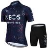 Mens Summer Breathable Cycling Jersey Set With Bib Shorts Quick-Dry Performance Wear Road Bike Riding