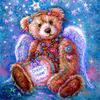 5D DIY Diamond Painting Cute Animal Teddy Bear Full Round Drill Cartoon Diamond Embroidery Mosaic Home Decoration Wall Art Gift