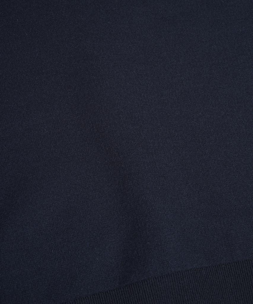 BIRBANTE Soft Washable Two-Tone Collared Knit - Dark Navy