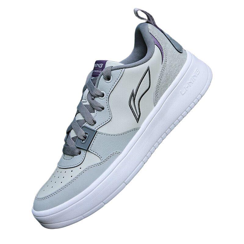 Li-Ning Универсальные модные повседневные модные нескользящие прочные низкие кроссовки для скейтбординга мужские кроссовки серые AGCU543-6