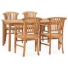 Day and Night - Day and Night Garden Dining Set 5 Pieces Solid Teak Wood