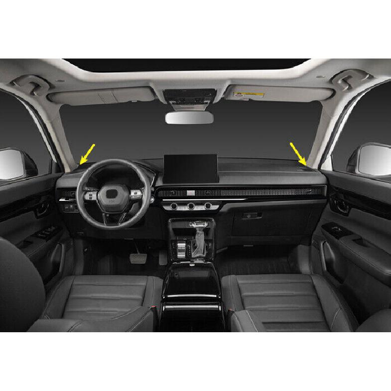 Для Honda CRV CR-V -2024 Глянцевая Черная Панель Приборов AC L&R Вентиляционное Отверстие Воздуховода Отделка