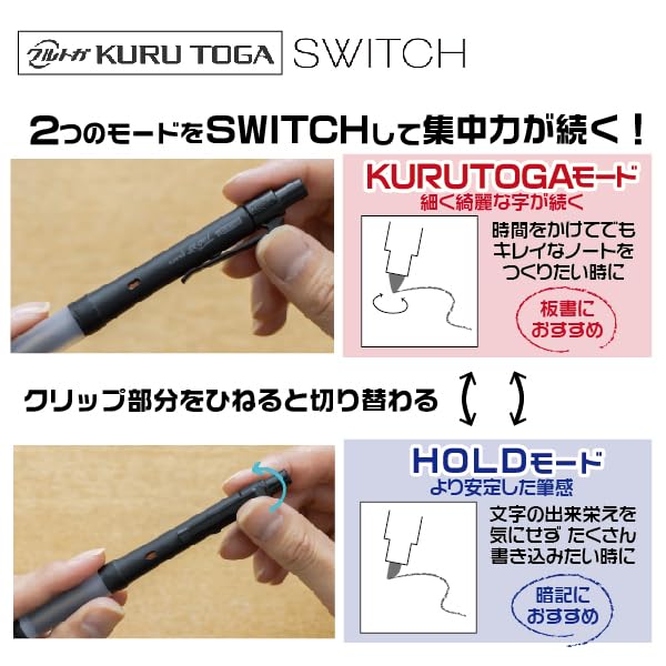 Mitsubishi Pencil Mechanical Pencil Alpha Gel Switch Limited Pastel Blue 0.3 M31009GG1P.PB
