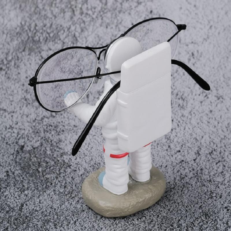 Stand Astronaut Multi-purpose Carry Cell phone / Glasses / IPAD / Pen Astronaut Statue Eyeglasses Stand Home Desktop Decoration