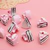 10PCS Flat Back DIY Miniature Artificial Fake Food Cake Resin Cabochon Decorative Craft Play Doll House Toy