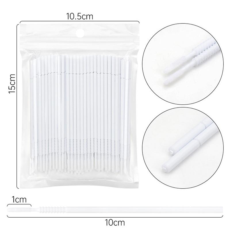 100 шт. Одноразовые ватные палочки Инструменты для наращивания ресниц Аппликатор для туши Кисть для наращивания ресниц Аппликатор для макияжа Инструмент для удаления