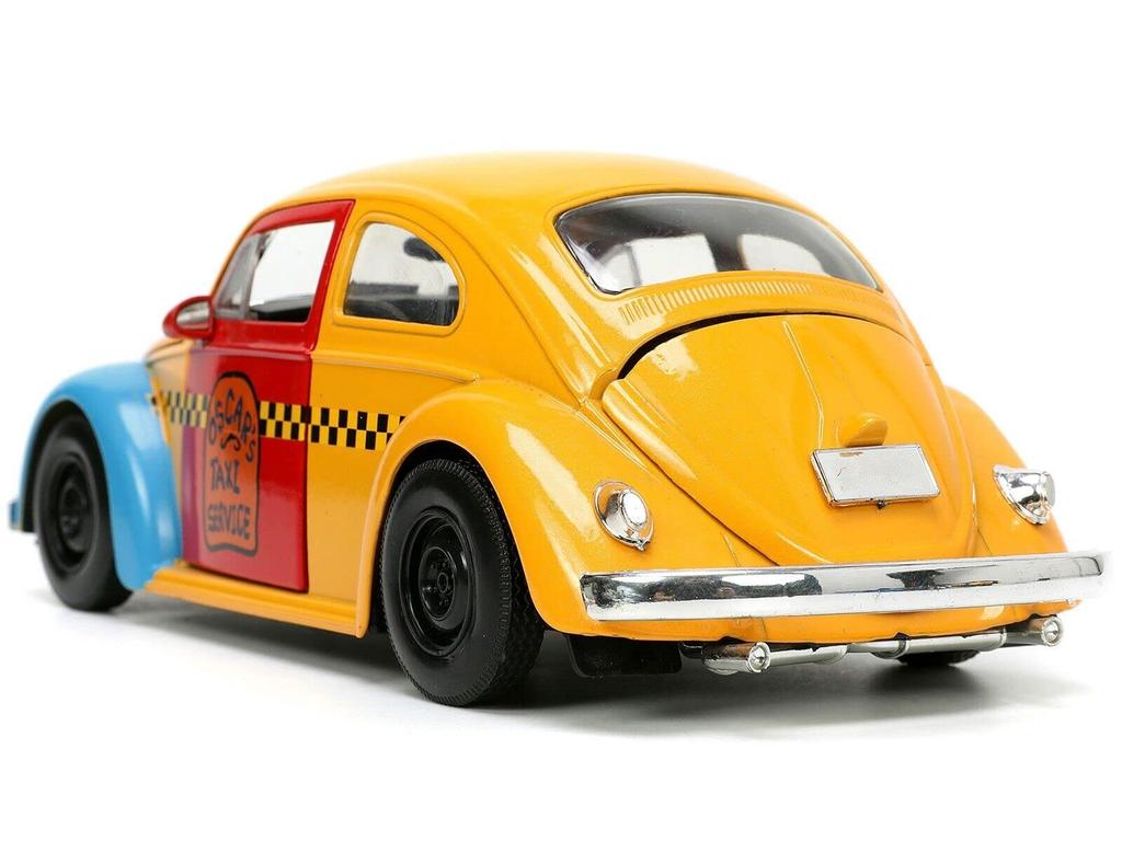 JADA TOYS 124 Улица Сезам Фигурка Оскара и Volkswagen Beetle 1959 Hollywood Ride Улица Сезам Жук с Оскаром 32801 [Б/У]