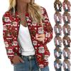 Women's Jacket Long Sleeve Lightweight Zipper Cropped Floral Printed Outerwear Casual Quilted Jacket With Pockets