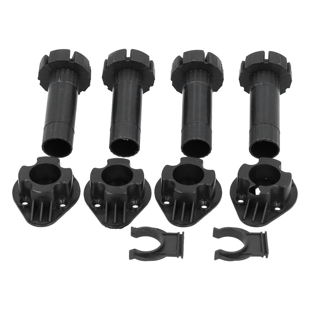 4 комплекта регулируемых ножек для шкафа из АБС-пластика для мебели для шкафа, черного цвета