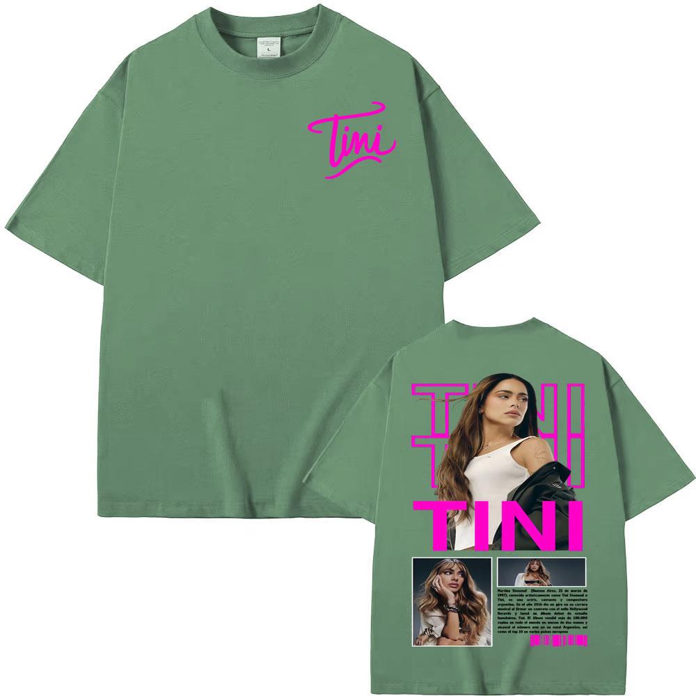 Tini Stoessel Futtura Album 2025 Cover T Shirts Unisex Women Clothing Aesthetic Fashion Tshirts Cotton Casual Short Sleeve Tshirt