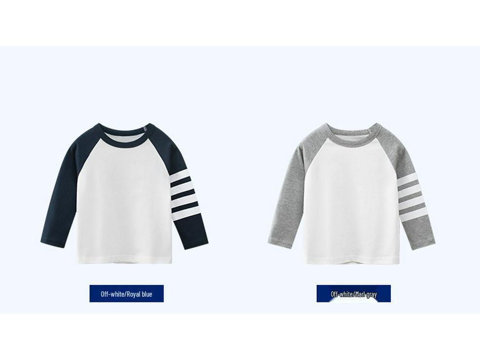 27kids Spring 2024 Children's Long-Sleeved T-Shirt Bottoming Shirt for Babies