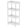 Pearl Metal Storage Cart/Wagon, 4 Tiers, White, Replus N-7949