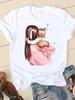 T-shirts Clothing Short Sleeve Clothes Fashion Summer Sweet Love Mother Mama Mom Casual Ladies Print Women T Female Graphic Tee