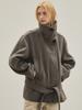 LE Wool Belted Jacket (Oat Gray)