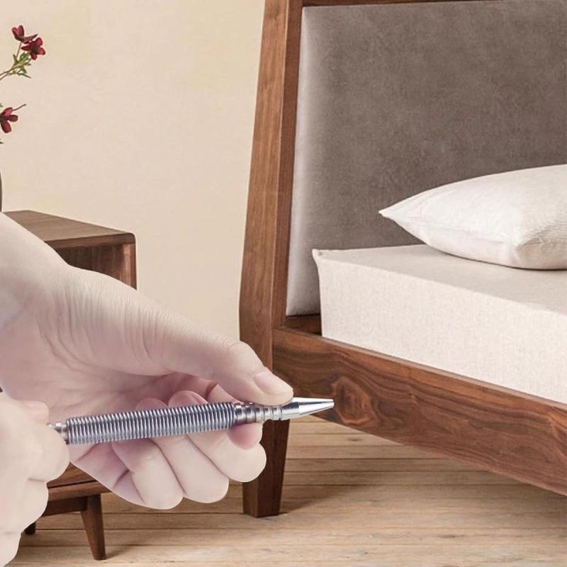 Пружинный кернер Деревообработка Металл Сверло Безударный Двойная головка Установщик гвоздей Подпружиненный Инструменты для снятия штифтов дверных петель