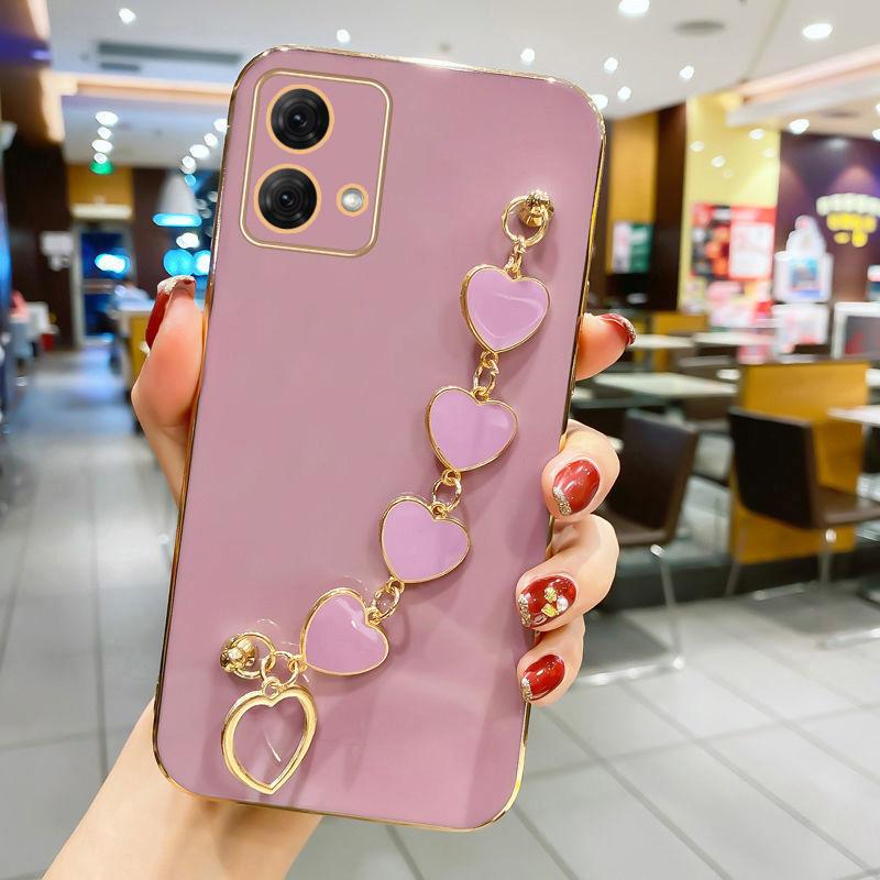 Чехол для телефона с ремешком на запястье для Moto G84 G54 G73 G53 G23 G13 G72 G42 G52 G22 G60S G60 G50 G30 G20 G10 G9 Play Plus, мягкий чехол