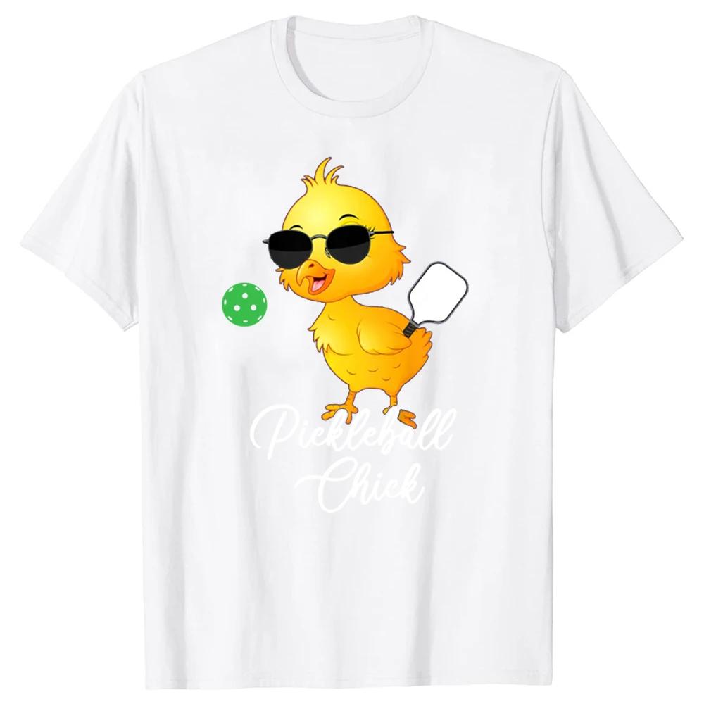 Funny Birthday Gifts Pickleball Chick T Shirts Graphic Streetwear Short Sleeve Style T-shirt Mens Vintage Clothing Tops