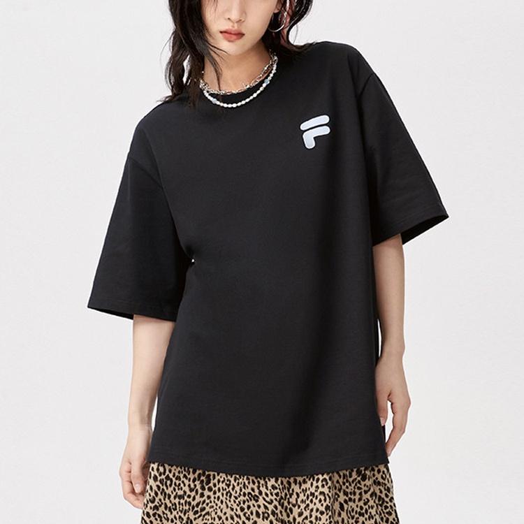 FILA FUSION Sports Life Collection T Shirt Unisex Black T11U126110F-BK