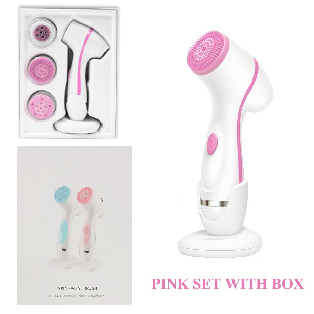 Щетка для чистки лица Sonic Nu Face Spin Brush Set Galvanica Спа-система для лица для глубокой очистки кожи Аппарат для удаления черных точек