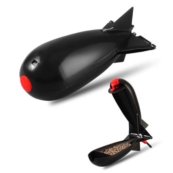 Carp Fishing Feeder Large Capacity Rocket-Shaped Reusable Floating Bait Container Lure Cage Fishing Nesting Tool