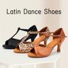 Women Tango Ballroom Latin Waltz Dance Girls Party Shoes High Heeled 7CM