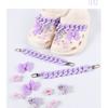 Shoe Charms DIY Garden Macaron Colored Bow Shoe Decoration Buckle Accessories Set