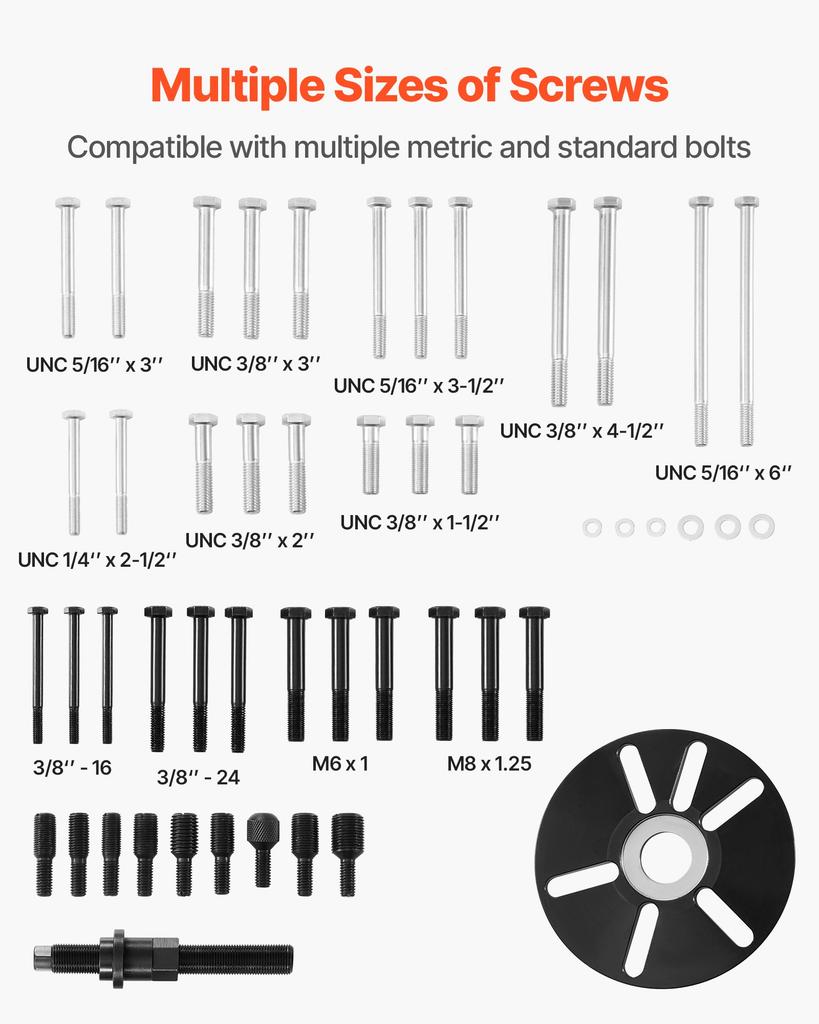 VEVOR Harmonic Balancer Puller Removal & Install Tool Kit