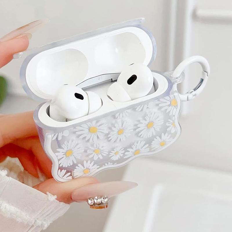 Милый розовый галстук-бабочка 3D Ромашка Чехол Для Airpods 4 Защитный Для Airpods Pro Pro2 Мультяшный Беспроводные Bluetooth Наушники Чехол Для Airpods1 2 3