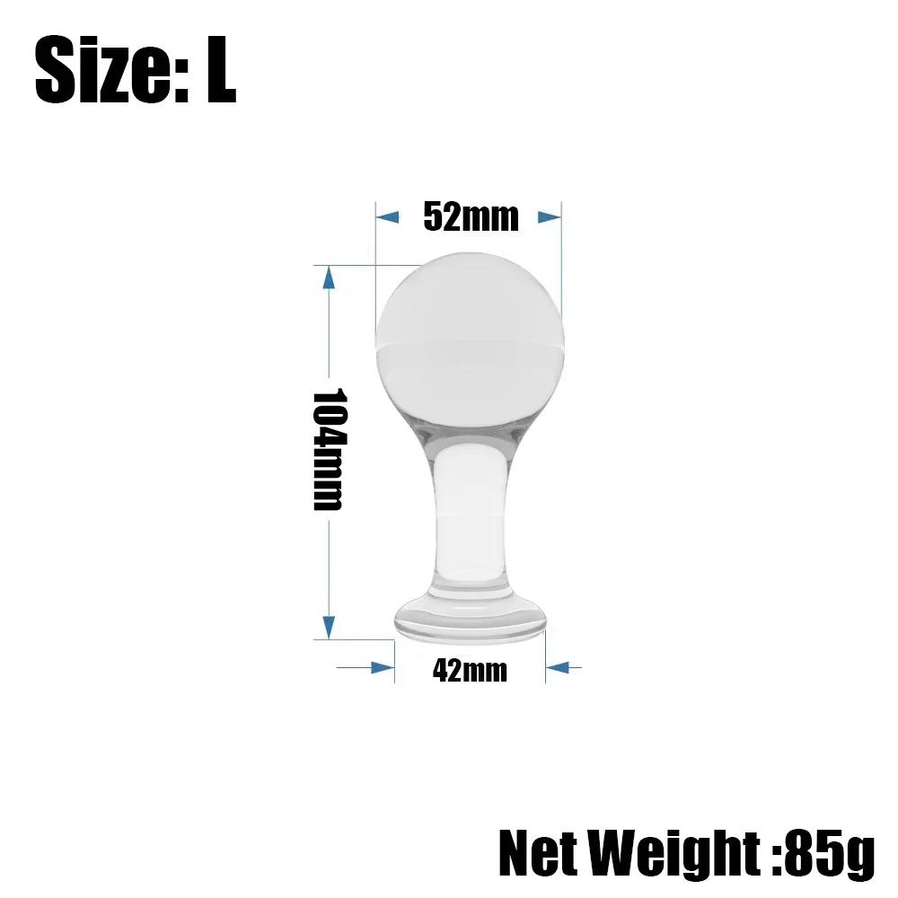 Soft Jelly Anal Plug Training Set, Round Head Beginner Butt Plug Kit in Multiple Sizes and Colors, Smooth Flexible Anal Sex Toy