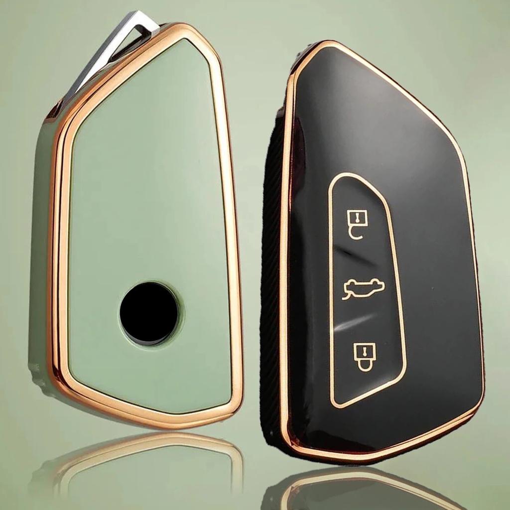 Чехол для дистанционного ключа из ТПУ для VW Volkswagen Golf 8 Skoda Octavia A8 SEAT Leon MK4, аксессуары