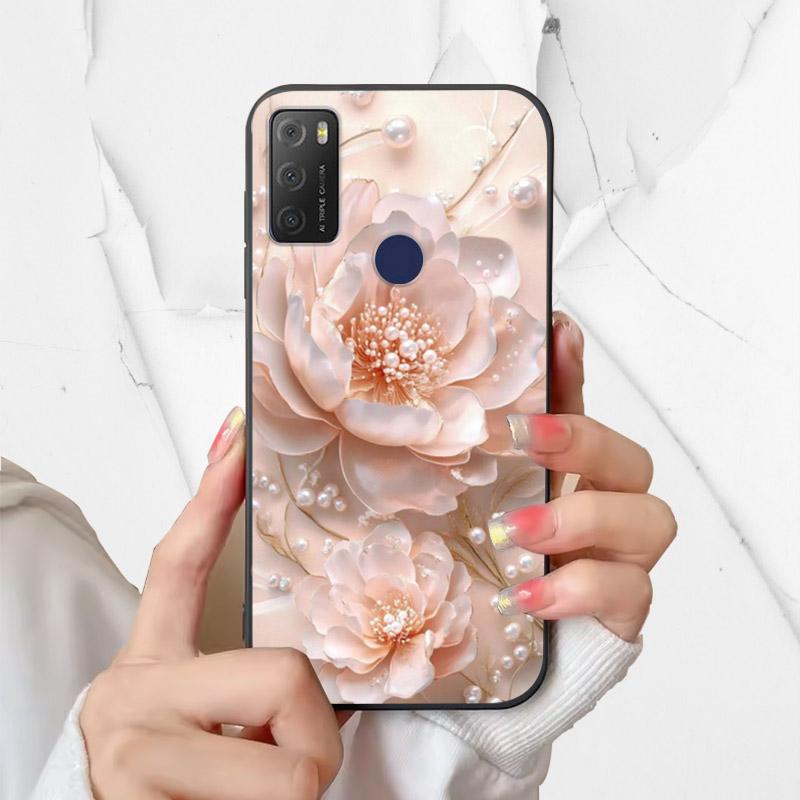 For Alcatel 1S 2021 Case 6025H 6025D Fashion Silicone Soft TPU Phone Cover For Alcatel 1 S 2021 1S(2021) Case Funda Coque Bumper