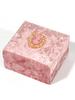 Pink retro women like jewelry boxes, velvet rings, necklaces, jewelry accessories, ring boxes, packaging boxes