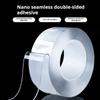 Водонепроницаемая двухсторонняя нанолента для кухни и ванной комнаты, многоцелевая, сверхпрочная, высоковязкая, прочная клейкая настенная лента, прозрачная