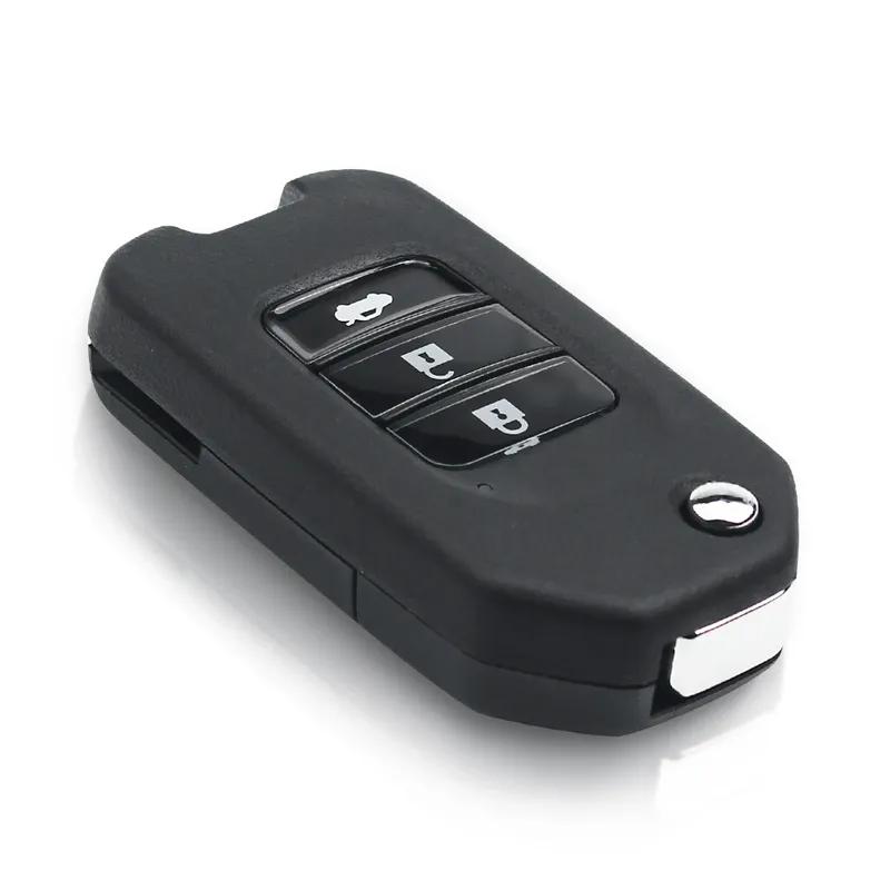KEYYOU For Honda Civic City Accord CR-V HR-V Jazz Vezel FR-V Flip Key Housing Cover 1PCS NEW Car Key Shell Case