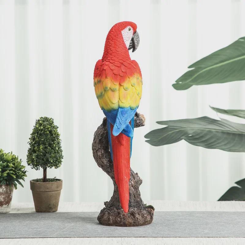 Nordic Parrot Ornaments: Decorative Bird Models for Living Room, Wine Cabinet, or Garden