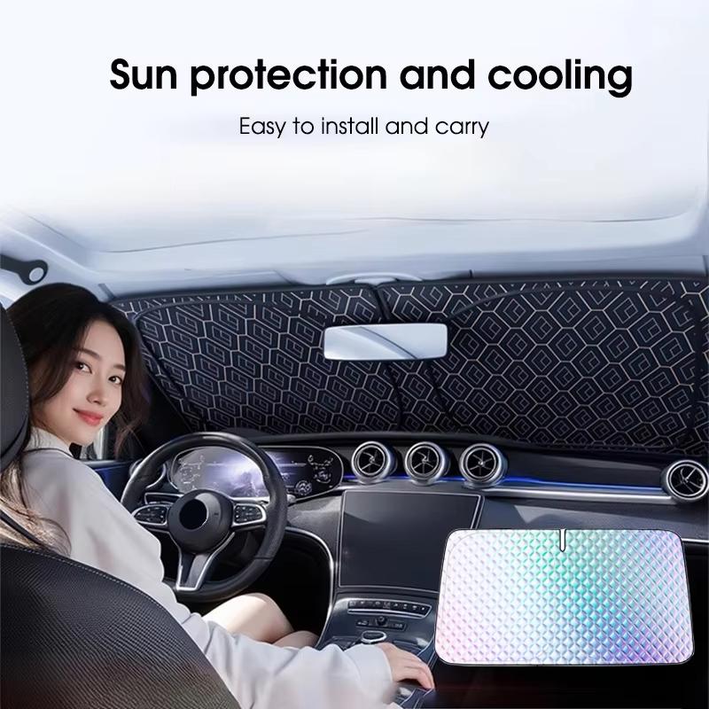 Thicken Car Windshield Sunshade Foldable Front Window Uv Reflective Sun Shade Cover Heat Insulation Protection For AutoWindshield Sunshades 1