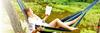 Durable double hammock large xxl boho swing 2 in 1 cotton 290 cm DOUBLE HAMMOCK BLUE