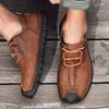 Мужская натуральная кожа ретро большого размера сверхлегкая повседневная обувь ручной работы мужские высокие ботильоны